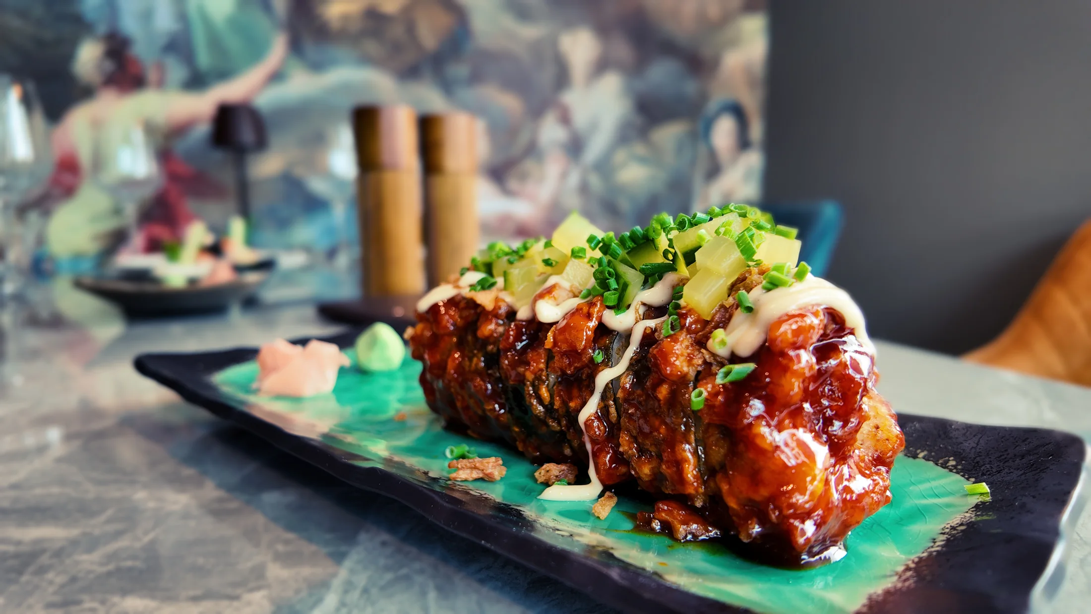 A small plate served at Black Rabbit