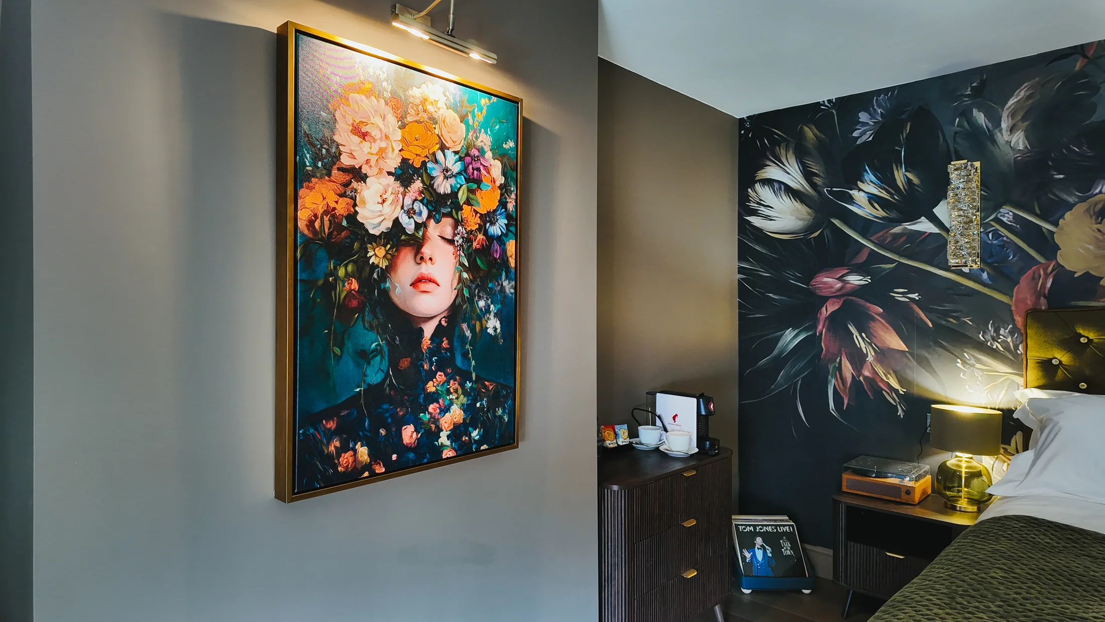 Floral artwork in Bridge View