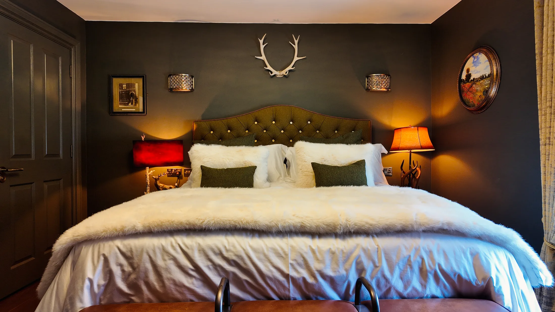 De Trafford Suite bedroom at Black Rabbit