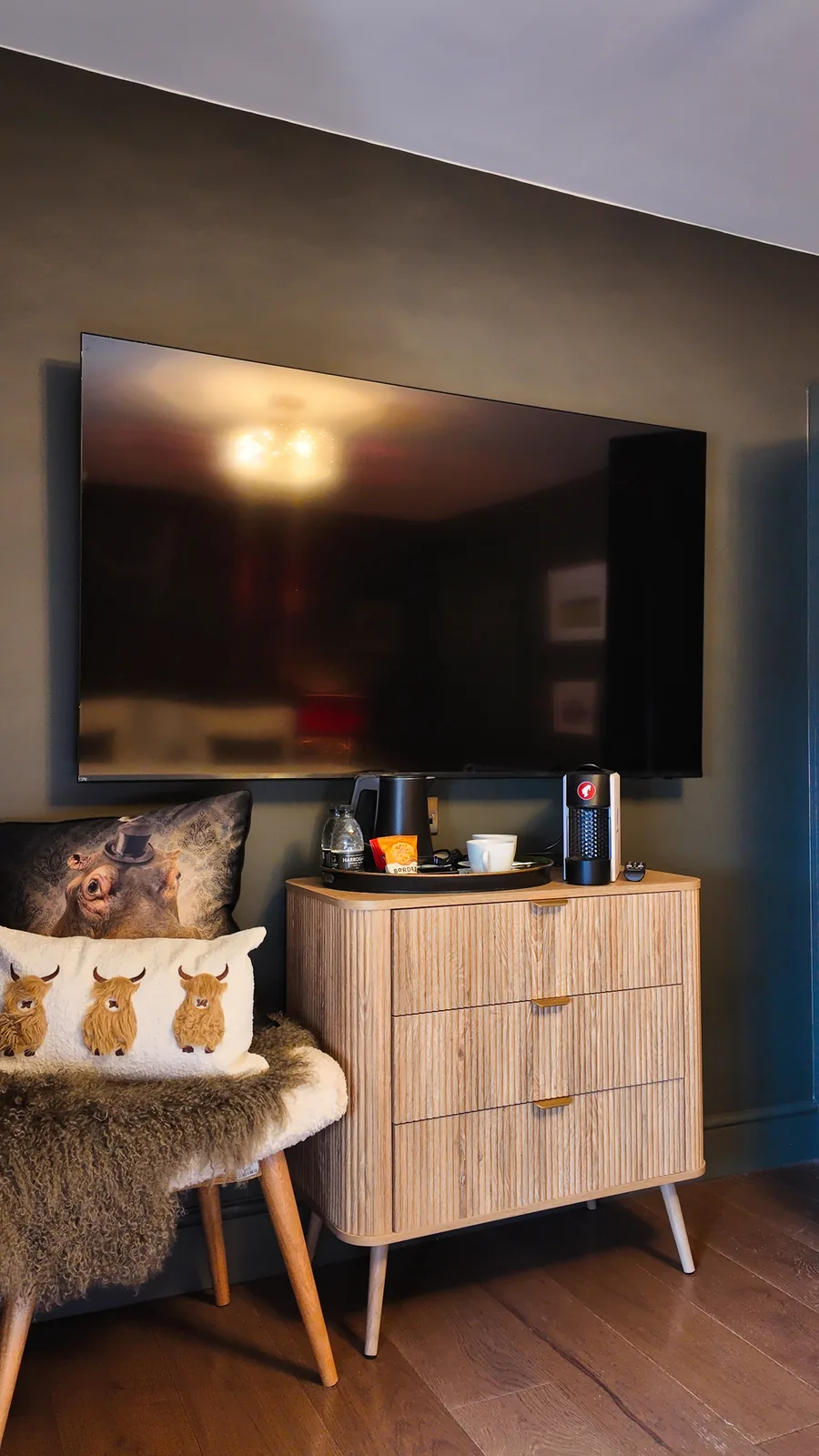 Television area in the De Trafford Suite