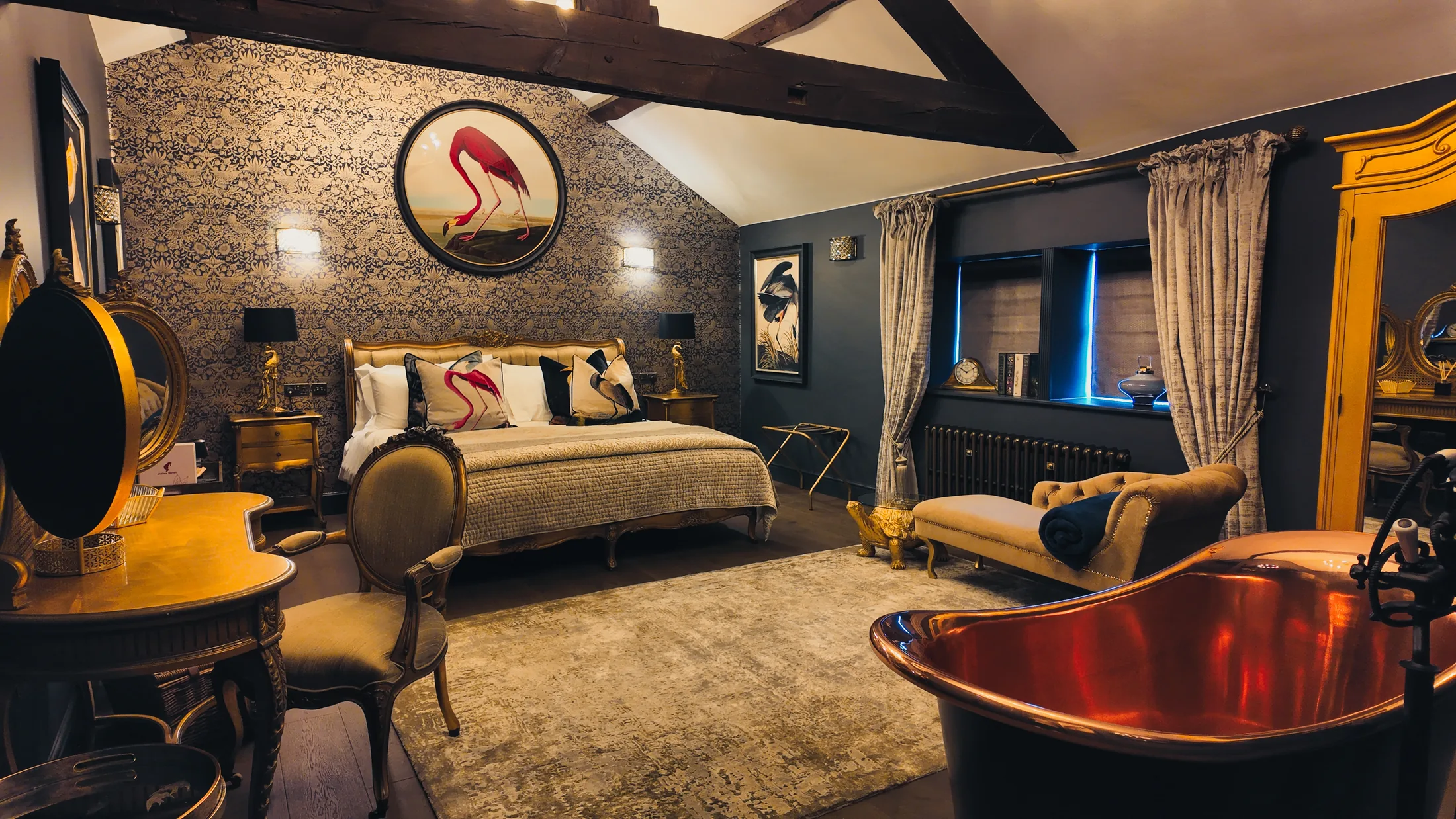Louis XIV bedroom at Black Rabbit