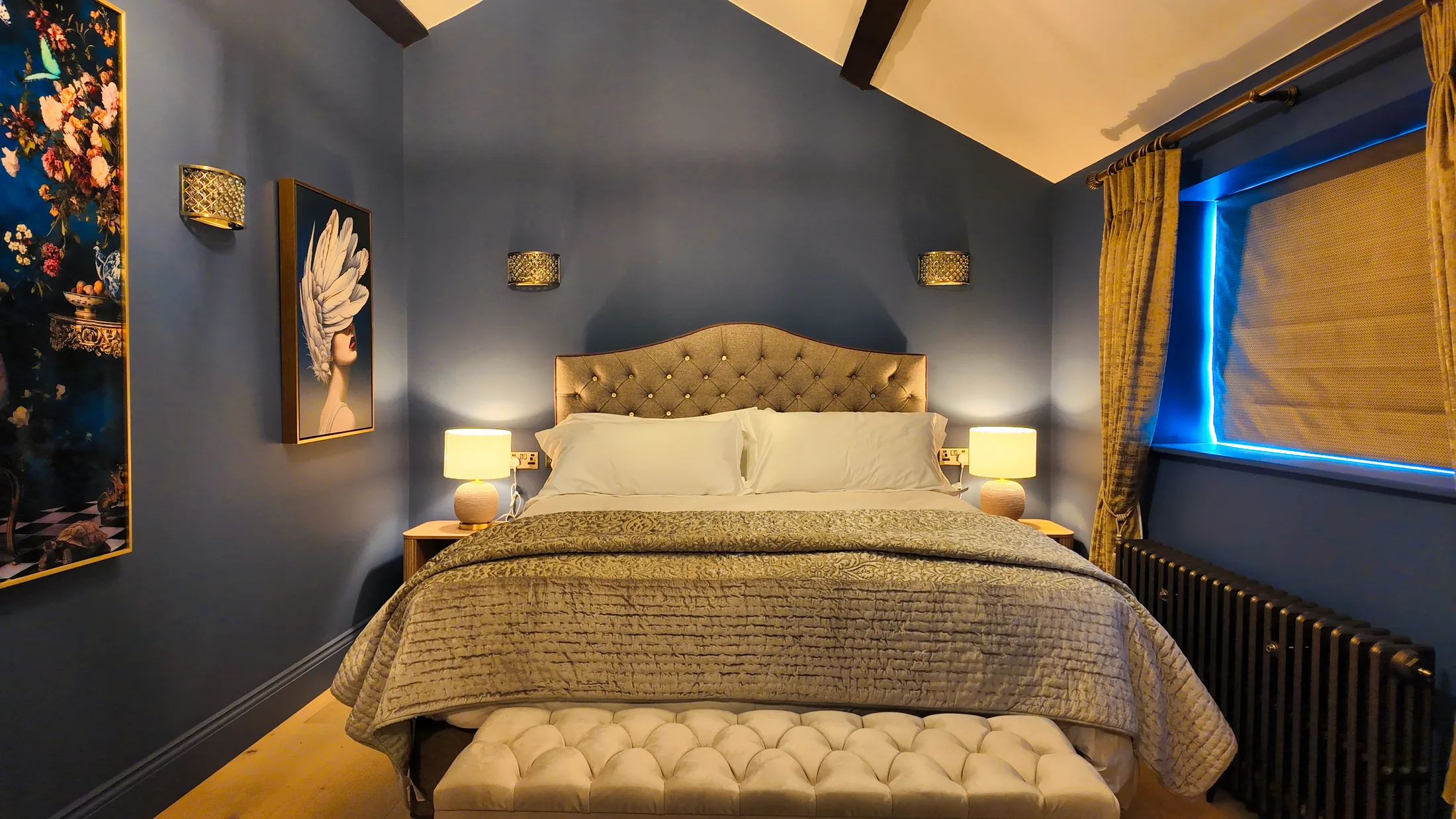 Yarrow Suite bedroom at Black Rabbit