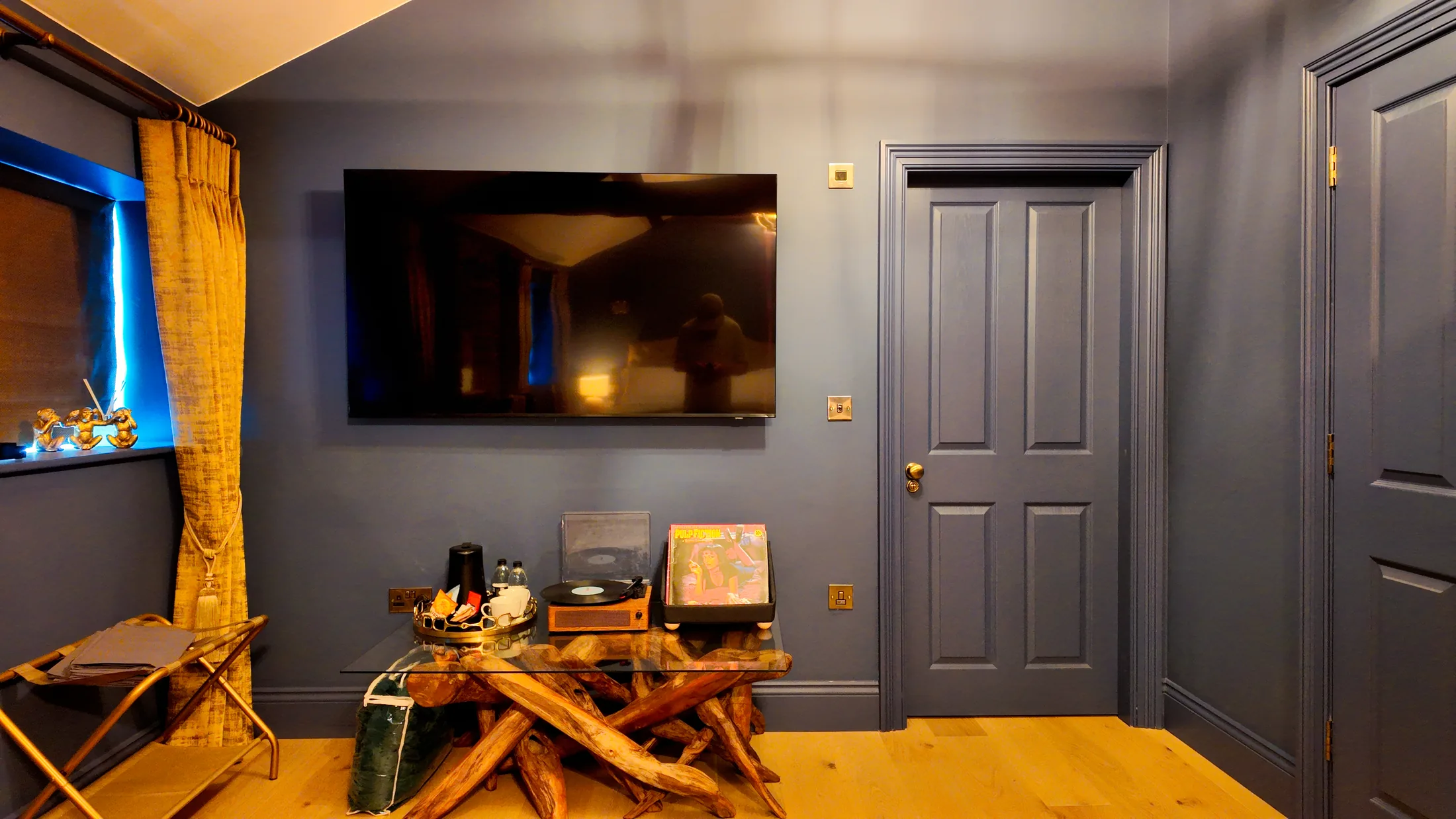 Television and record player in Yarrow Suite
